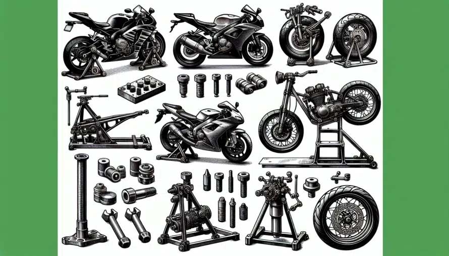Et billede af produktet Motorcykelstativer. Billedet bruges som featured image til artiklen Bedste Motorcykelstativer i Test